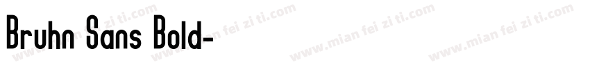 Bruhn Sans Bold字体转换
